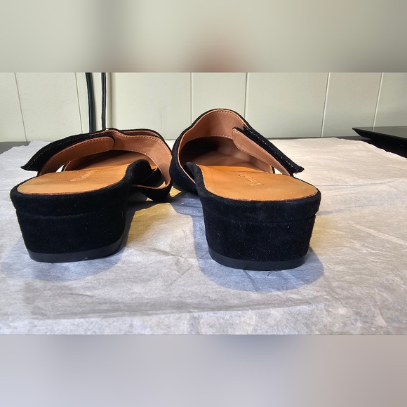 L'Amour Womens Baruk Black Suede Mules Size  7 - Picture 6 of 8